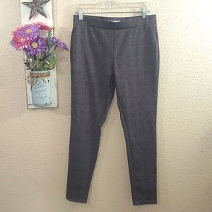 4/20 af studio plaid elastic waist pull on skinny leggings pants size M.